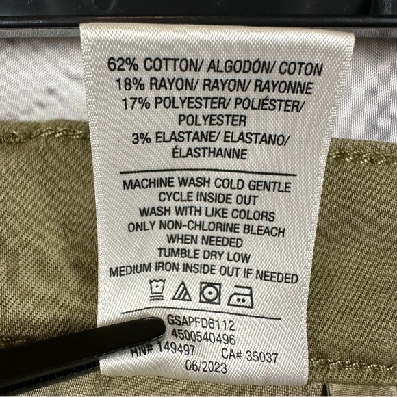 Joe’s Jeans Women’s The Cargo Skirt Denim Utility Raw Hem Capers Green NWT - Picture 8 of 10